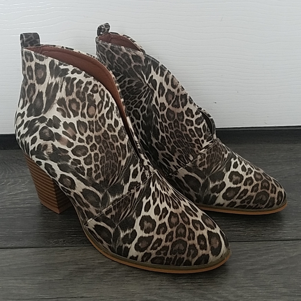 Cheetah Print Booties